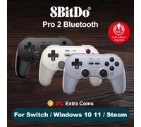8BitDo Pro 2 Gamepad Hall-Effekt Tecnologia, Bluetooth Usb-C , Programmabili