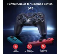 Gamepad wireless con controller GameSir Tarantula Pro Switch con 9 pulsanti mappatibili, giroscopio Tarantula Pro set