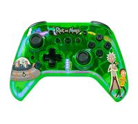 GAMEPAD WIRELESS FR-TEC Rick e Morty, Wireless, Verde trasparente, Nero, Multicolore
