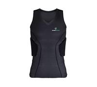 Gamepatch Maglia imbottita PRO | Tecnologia ammortizzante | Protezione e compressione della parte superiore del corpo a costine | Sport a contatto completo, Nero, S