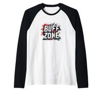 Gamer Buff Zone Costume per Gli Amanti del Gioco Maglia con Maniche Raglan