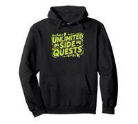 Gamer con ADHD Missioni Secondarie Infinite Missione Felpa con Cappuccio