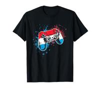 Gamer Controller con Bandiera del Lussemburgo Maglietta