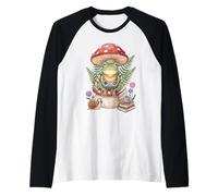 Gamer Cottagecore Frog Cozy Video Game Pixel Art Estetica Maglia con Maniche Raglan
