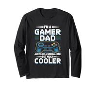 Gamer Dad Like A Normal Dad Funny Gaming Funny Father's Day Maglia a Manica
