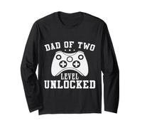 Gamer Dad of Two Promosso per la seconda Volta Gaming Daddy Squared Maglia a Manica
