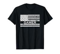 Gamer Flag Video Game Player On Gaming Gift Maglietta