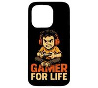 Gamer For Life - Controller per cuffie con design focalizzato sul giocatore Custodia per iPhone 15 Pro