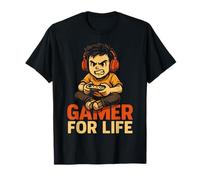 Gamer for Life - Controller per Cuffie con Design focalizzato sul Giocatore Maglietta