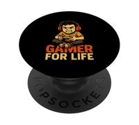 Gamer For Life - Controller per cuffie con design focalizzato sul giocatore PopSockets PopGrip Adesivo