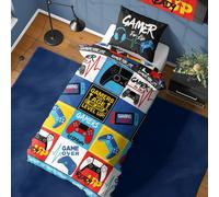 Gamer For Life Singolo Copripiumino e Federa Set Livelle Gioco 2-in-1 Disegni