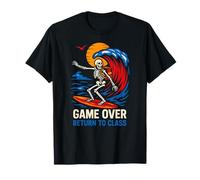 Gamer Game Over Ritorno Alla Classe Retro Ragazzi Primo Giorno Maglietta