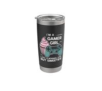 Gamer Girl come una ragazza normale ma più dolce e carino Baker Cupcake Bicchiere termico in acciaio inox doppia parete