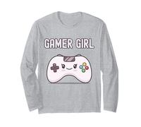 Gamer Girl Kawaii Controller Carino Adorabile Gioco Videogioco Maglia a Manica