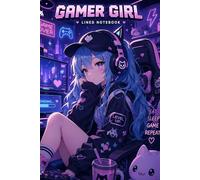 Gamer Girl Lined Notebook: Anime Gaming Journal | 100 Pages with Controller Icons | Cute Aesthetic Gamer Gift | Level Up Notes Journal for Gamers