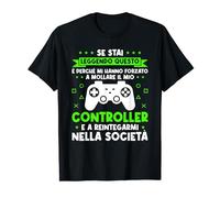 Gamer Nato Per Giocare Videogiochi Gaming Videogiocatore Maglietta