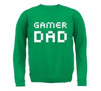 Gamer Papà Pixels - Adulti Felpa/Maglione - Gioco Geek Secchione Rétro 80s