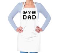 Gamer Papà Pixels - Unisex Adulti Grembiule - Gioco Geek Nerd Rétro 80s Daddy