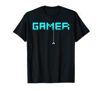 Gamer Pixel Old School Men Women Arcade Gaming Gift Maglietta