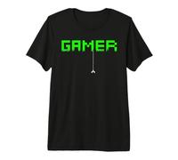 Gamer Pixel Old School Men Women Arcade Gaming Gift Maglietta Premium