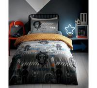 Gamer Set Copripiumino Singolo Fluorescente Al Buio Gioco Ventola Camera Sala