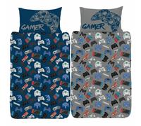 Gamer Singolo Letto Set Gioco Console Controller Fronte-Retro Copripiumino Boys