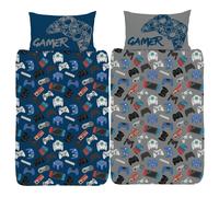 Gamer Singolo Letto Set Gioco Console Controller Fronte-Retro Copripiumino Boys