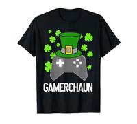 Gamerchaun - Leprechaun videogioco di gioco per il giorno di San Patrizio Maglietta