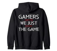Gamers Can't Die We Just Restart The Game Funny Gaming Meme Felpa con Cappuccio