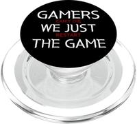 Gamers Can't Die We Just Restart The Game Funny Gaming Meme PopSockets PopGrip per MagSafe