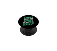 Gamers Don't Get Older We Just Level Up Funny Gamer Retro PopSockets PopGrip Adesivo