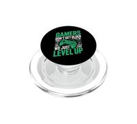 Gamers Don't Get Older We Just Level Up Funny Gamer Retro PopSockets PopGrip per MagSafe