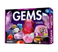 Gamerside Kit di Scavo per Bambini - 12 Minerali e Gemme Naturali da Scoprire con 12 Carte Didattiche, Set Educativo di Pietre e Cristalli per Bambini dai 6 ai 12 Anni
