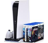 Imp Gaming DLX Twin Charging Tower With Cooling Fans & Game Storage Stand PlaySt