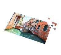 Games For Kids 8-12 - Puzzle colorato con immagine di canali e ponti di Venezia, 1000 pezzi (500 pezzi)