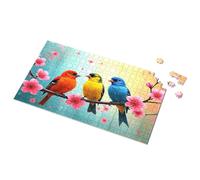 Games For Kids 8-12 - Puzzle con tre uccelli colorati su un ramo in fiore, puzzle Eurographics, 1000 pezzi (300 pezzi)