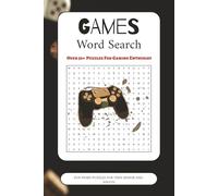 Games Word Search Puzzle Book: Word Search Book with Easy to Read Print about Games, Video Games, Board game and More | 6x9 inches, 110 pages | 50+ ... Gifts for Vacation, Holidays and Free Times