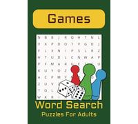 Games Word Search Puzzle Book: Word Searches with Easy to Read Print about boardgames, video-games, card-games and more | 6x9 inches, 110 pages | 50+ ... Gift for Vacations, Holidays and relaxation