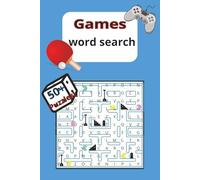games word search puzzles: Game Word Search Puzzle Book: Includes Word Puzzles About Board Games, Card Games, Sports, and More