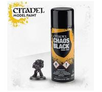 CHAOS BLACK SPRAY nero Citadel model paint base per miniature Games Workshop