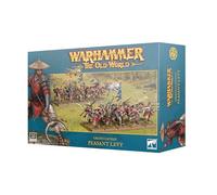 Miniature di fanteria contadina per Warhammer The Old World, unità dell'esercito Grand Cathay, 20 modelli in plastica multiparte con opzioni arco o lancia