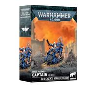 CAPITANO SU MOTO miniatura CAPTAIN ON BIKE warhammer 40k SPACE MARINES età 12+