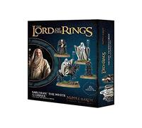 SARUMAN THE WHITE & GRIMA WORMTONGUE the lord of the ring 4 MINIATURE signore de