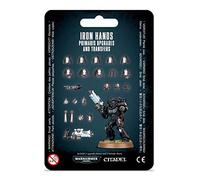 Games Workshop Set di dotazioni e trasferibili degli Iron Hands Primaris per miniature Warhammer 40K