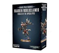Games Workshop Warhammer 40k - Space Marine del Caos Haarken Worldclaimer, Herald of The Apocalypse 43-23, colore: Nero