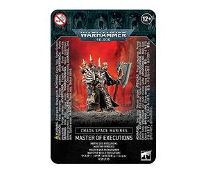Games Workshop Warhammer 40k - Space Marine del Caos Master of Executions 43-44 Nero