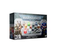 Games Workshop Warhammer 40k Space Marines Paints + TOOLS Set 60-12 NUOVO...