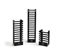 GameShieldz Wall Mount Games Storage Rack Dvd Storage - Game Holder Rack for PS4, Xbox One games, Blu Rays - Room Tidy 15 Solt (Black)