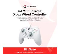 GameSir G7 SE Wired Controller per Xbox Series X|S, Xbox One e Windows 10/11, Gamepad da Gioco Plug e Play con Joystick a Effetto Hall, Jack Audio da 3,5 mm (Bianco)