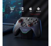 GameSir Nova 2 Lite Controller wireless con joystick ad effetto Hall e trigger, frequenza di polling 2.4G e Wired 1000Hz, Turbo, PC GamePad compatibile con PC/Switch/Steam/iOS/Android (nero)